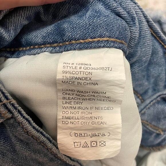 ban(jara) Pearl-Accent Denim Shorts – Size 9/28 - Picture 7 of 7